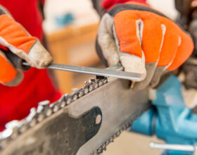 Chain saw maintenance