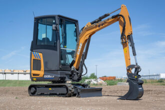 Case mini excavator EV