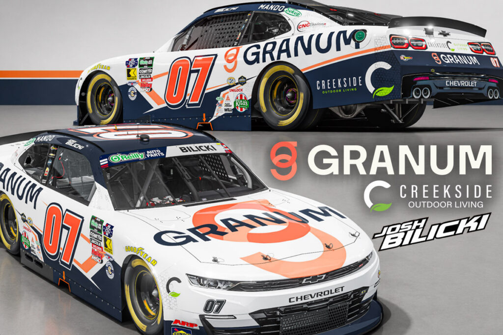 Granum and Creekside Outdoor Living to Sponsor NASCAR Driver Josh Bilicki